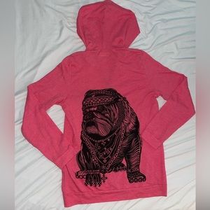 Lauren moshi lightweight zip up hoodie